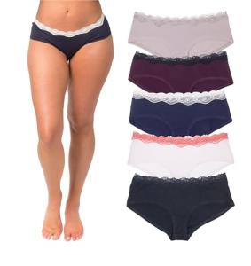 Emprella 5-Piece Seamless Cotton Cheeky Panty Set