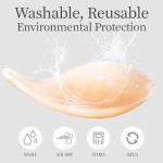 Sticky Push-Up Bra with Nipple Covers - XL Nude