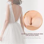 MINIYA Sticky Push-Up Bra, 2 Pack, Nude & Black