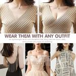 MINIYA Sticky Push-Up Bra, 2 Pack, Nude & Black