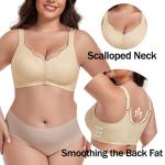 Daisy Front Snap Wireless Lace Bralette, Plus Size