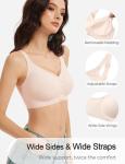 Gailife Wireless V Neck Full Coverage Bra 3XL