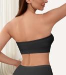 Comfortable Strapless Wireless Bra with Clear Straps