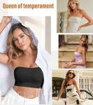 Comfortable Strapless Wireless Bra with Clear Straps