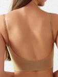 4 Pack Women's Seamless Bralettes with Padded Cups