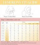 Lemorosy Women's Front Closure Bra Plunge V Push Up Padded Lace Racerback Underwire(Beige,40C)