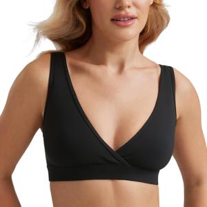 Comfy Black Wireless Maternity Nursing Bra