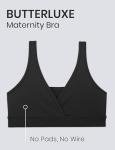 Comfy Black Wireless Maternity Nursing Bra