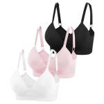 3-Piece Seamless Deep V Wireless Bra Set