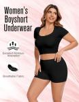 Plus Size High Waisted Boyshorts 4 Pack