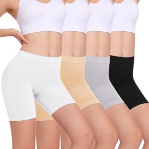 Cotton Boxer Shorts - Anti-Chafing Boyshorts 4-Pack