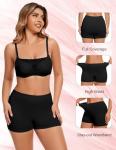 Plus Size High Waisted Boyshorts 4 Pack