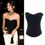 Off-Shoulder Black Fishbone Corset Bodyshaper Top