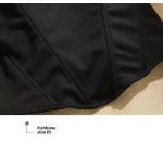 Off-Shoulder Black Fishbone Corset Bodyshaper Top