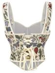 Floral Lace-Up Corset Top for Women