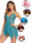 Avidlove Lace Babydoll Lingerie for Women, Teal