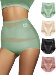 High Waisted Tummy Control Shapewear Panties - 4 Pack