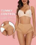 WOWENY Seamless Tummy Control Mesh Briefs - 2 Pack