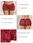 Avidlove Floral Lace Cheeky Boyshorts - 4 Pack