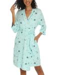 Sexy V-Neck Lace Nightgown and Robe Set