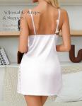 Girece Silk Lace Babydoll Nightgown for Women