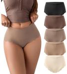 SHARICCA Seamless High Waisted Cheeky Bikini Panties