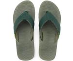 Men’s Green Arch Support Flip Flops for Summer