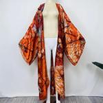 Silk Feel Beach Cover-Up Kimono for Women