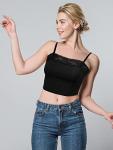 4 Pcs Women's Lace Bralettes & Crop Tops
