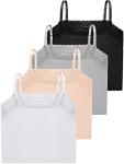 4 Pcs Women's Lace Bralettes & Crop Tops