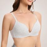 3-Piece Wireless Plunge T-Shirt Bra Set
