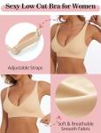 Sexy Deep V Padded Wireless Push-Up Bralette