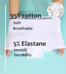 FINETOO Women’s Cotton Boy Shorts 6 Pack Black