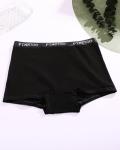 FINETOO Women’s Cotton Boy Shorts 6 Pack Black