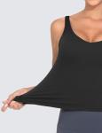 Women's Wirefree Padded Longline Sports Bra Black