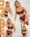 Sexy Lace Corset and Panty Lingerie Set