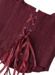 Lace Up Overbust Corset Bustier Top for Women