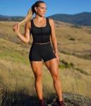 Zip Front Longline Sports Bra for Women