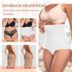 High Waist Tummy Control Lace Shapewear Briefs