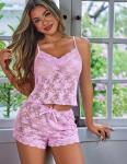 Avidlove Floral Lace Cami and Shorts Set