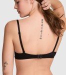 Victoria's Secret Pink Push Up Bra, Full Coverage, Padded, Smooth, Bras for Women, Black (32D)