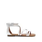 Silver Gladiator Summer Sandals for Women