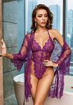 Avidlove Women's Lace Bodysuit and Kimono Set