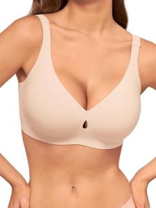 Comfortable Wireless Push-Up Bra for All-Day Support