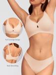 Comfortable Wireless Push-Up Bra for All-Day Support