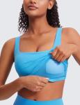 Butterluxe Women's Longline Sports Bra - Kayak Blue