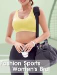 Criss Cross High Impact Sports Bra - Yellow XL
