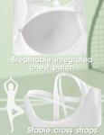 Criss Cross High Impact Sports Bra - Yellow XL