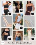 Wireless Strapless Push-Up Bandeau Bra for Women