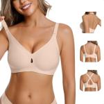 LUCKMEEY Wireless Push Up Seamless T-Shirt Bra